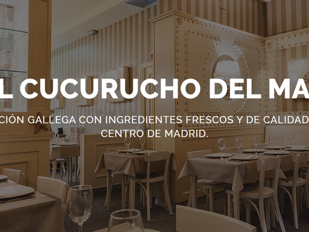 El Cucurucho Del Mar — cocina marisquería — menú del día en Madrid