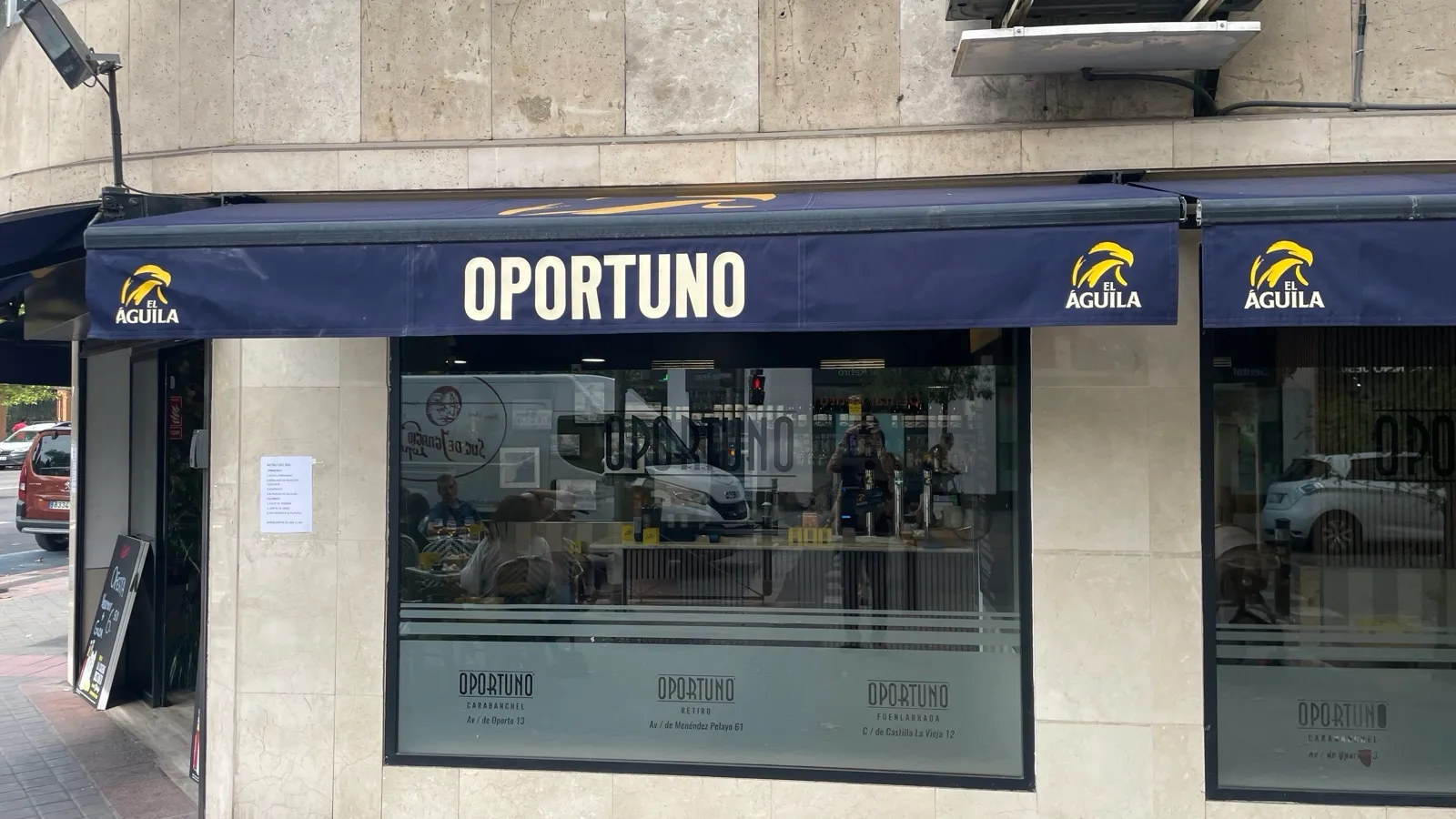 Restaurante Oportuno Retiro — cocina mediterránea — menú del día