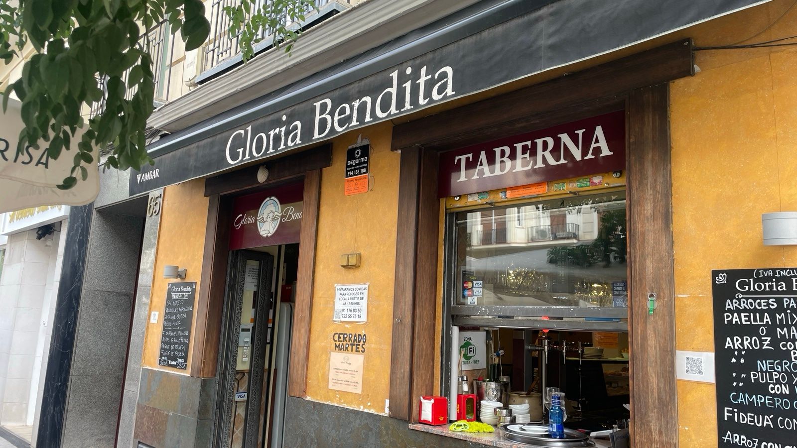 Taberna Gloria Bendita — cocina española tradicional — menú del día