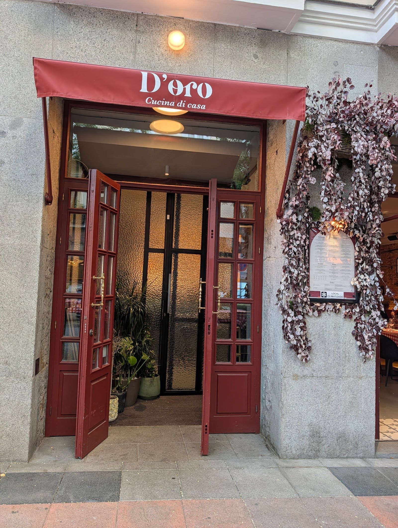 Doro Cucina di Casa Madrid — cocina italiana — menú del día