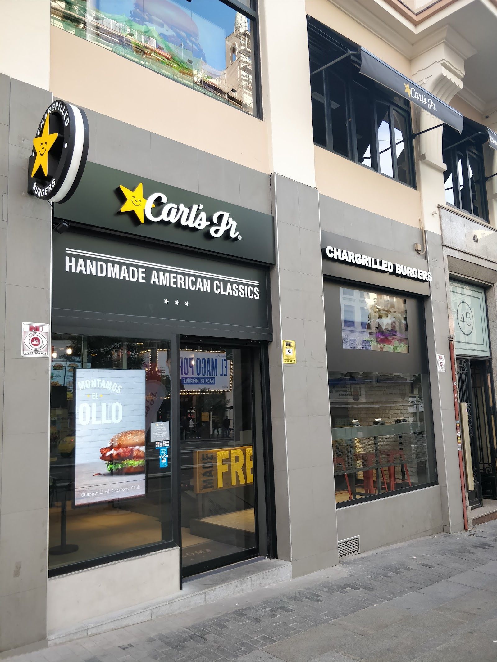 Carl's Jr — cocina hamburguesería — menú del día