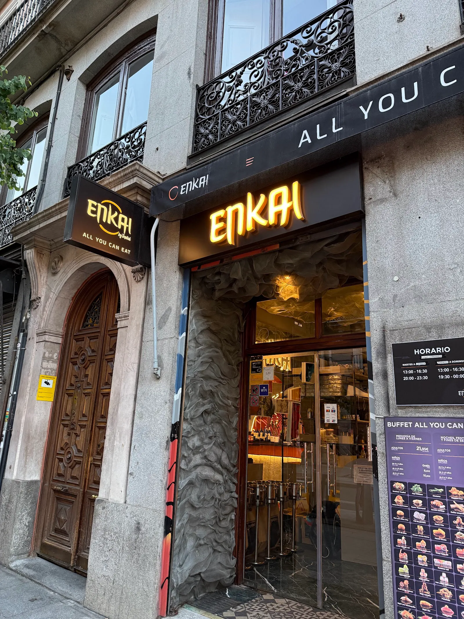 ENKAI — cocina asiática — menú del día